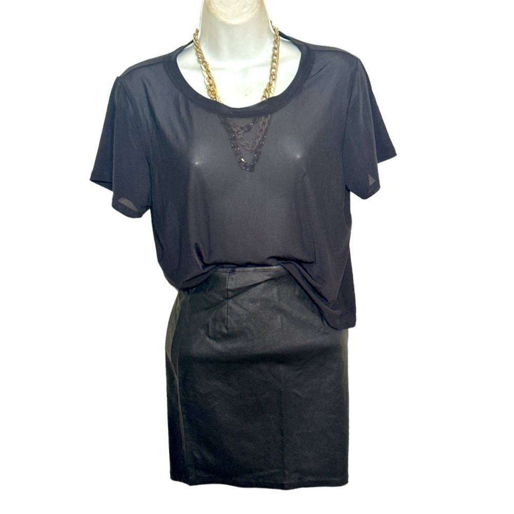 Windsor Faux Leather Skirt